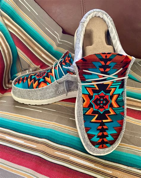 Stylish Aztec Hey Dude Shoes - Perfect for Active Lifestyles